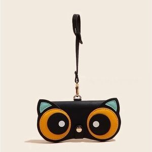 Leather Glasses case, used as a bag charm